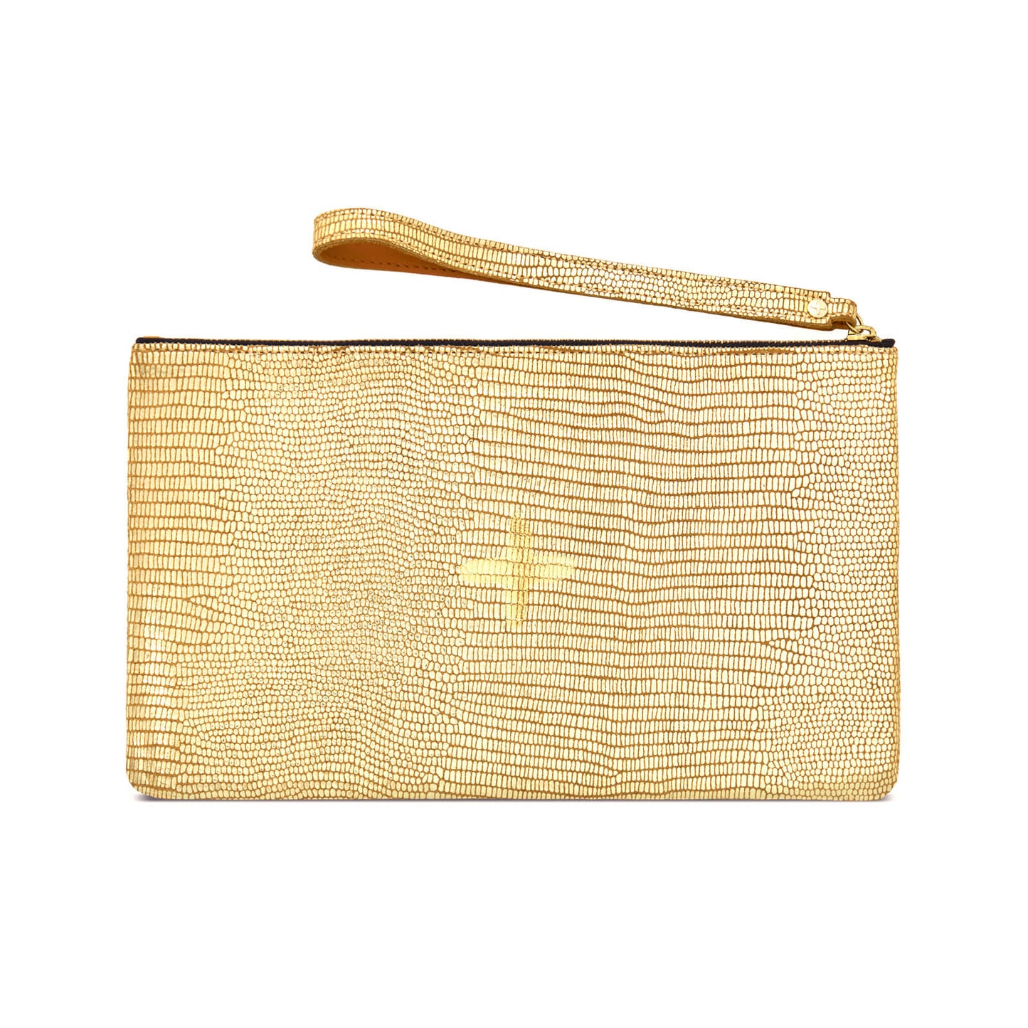 Pochette "Massi" cuir Turtle Or