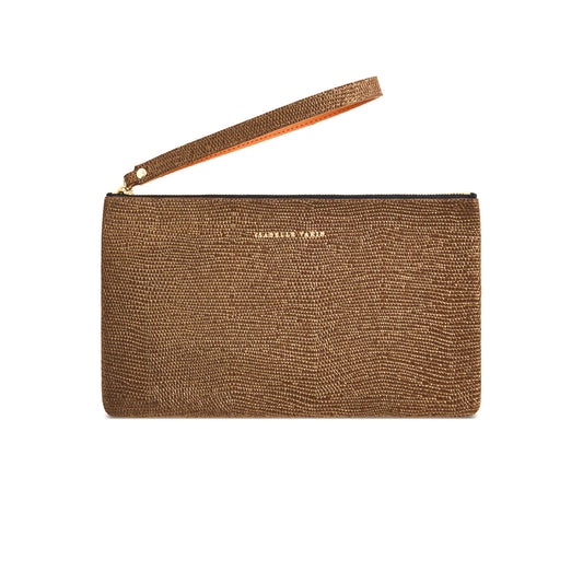Pochette "Sister" cuir Sand Naturel