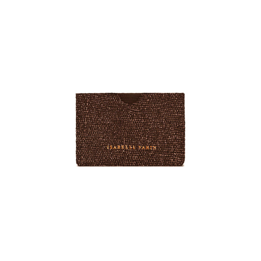 Porte-cartes "Credy" cuir Sand Café