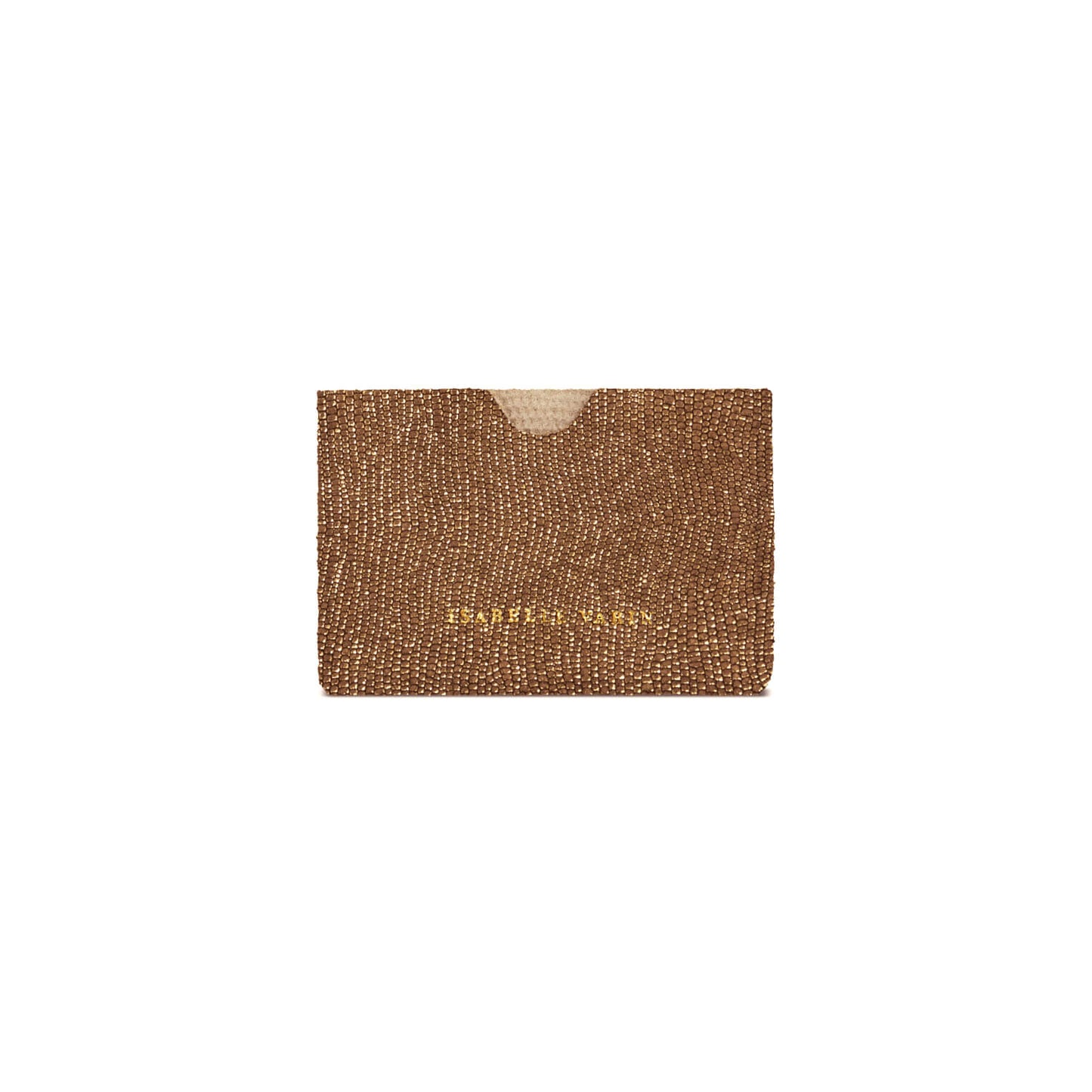 Porte-cartes "Credy" cuir Sand Naturel