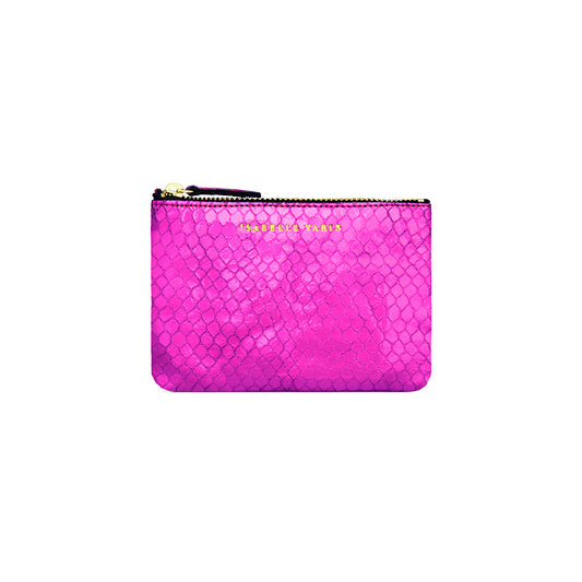 Porte-monnaie "Star" cuir Bubble Fuschia