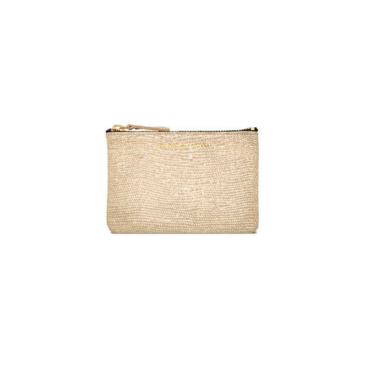 Porte-monnaie "Star" cuir Sand Vanille