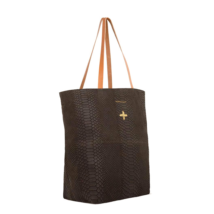 Grand cabas "Laner" cuir Snake Café