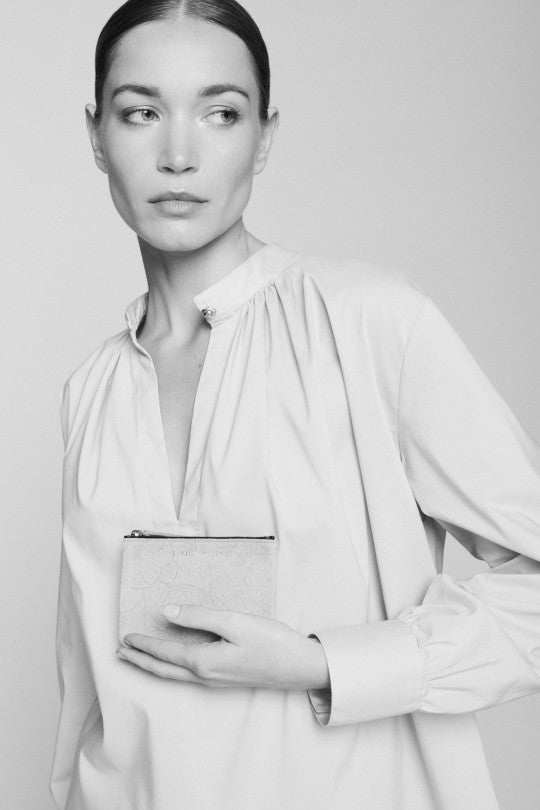 Porte-monnaie "Star" cuir Bubble Kaki