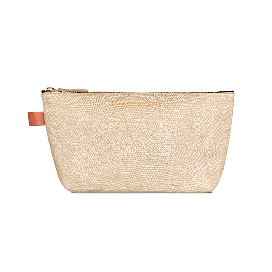 Trousse "Lencil" cuir Sand Vanille