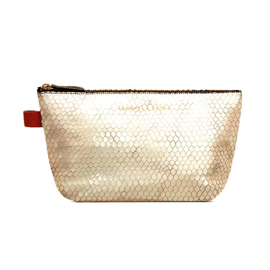 Trousse "Lencil" cuir Bubble Sable