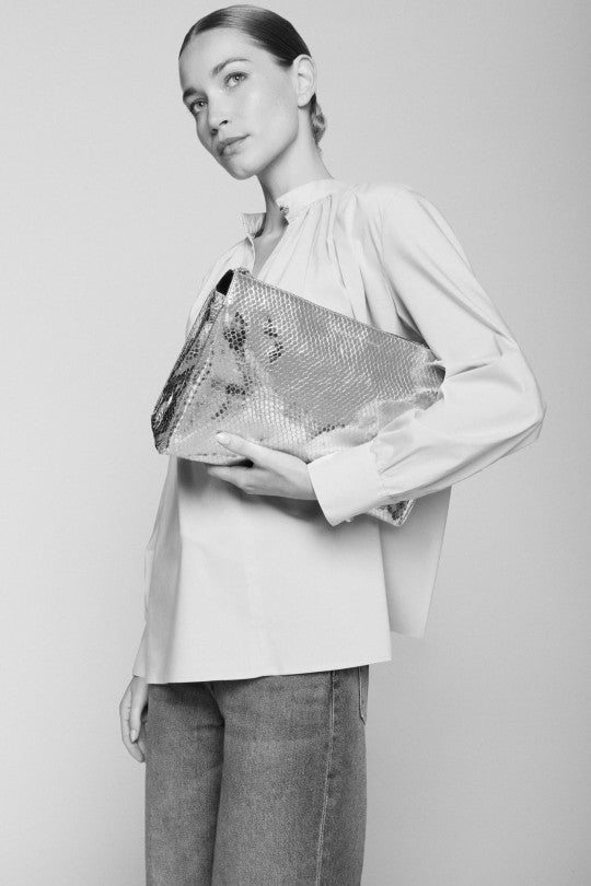 Trousse "Prince" cuir Bubble Sable