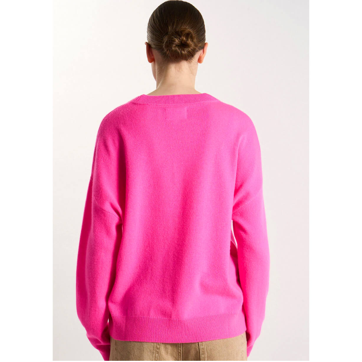 Pull cachemire "MaPoupette" - Rose fluo