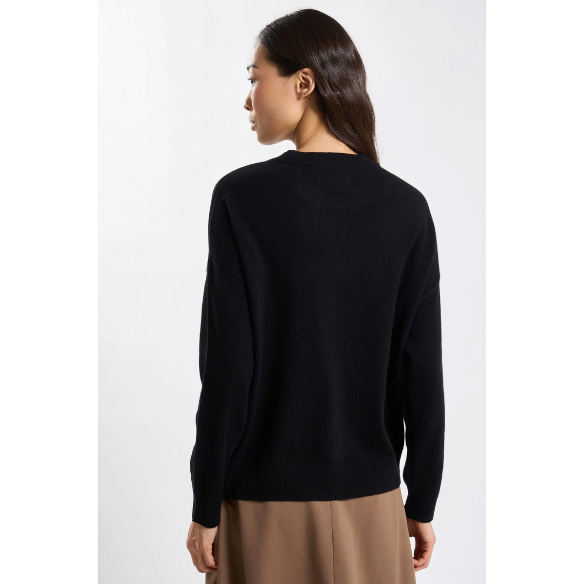 Pull cachemire "MaPoupette" - Noir