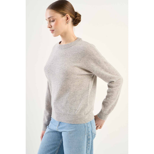 Pull "MaPoupette" cachemire - Perle chiné