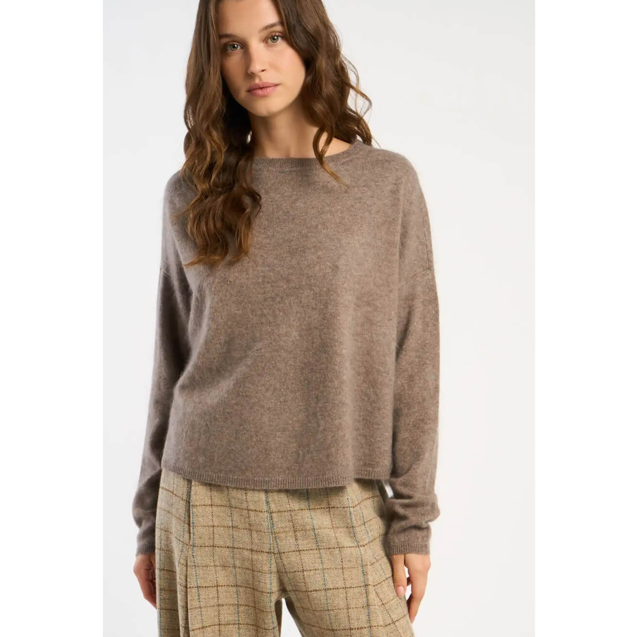 Pull "Marcel" laine & cachemire brushed - Vison