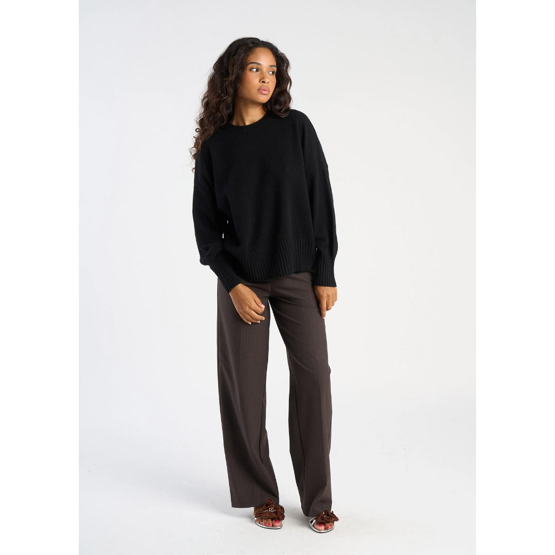 Pull "Monptilya" cachemire - Noir