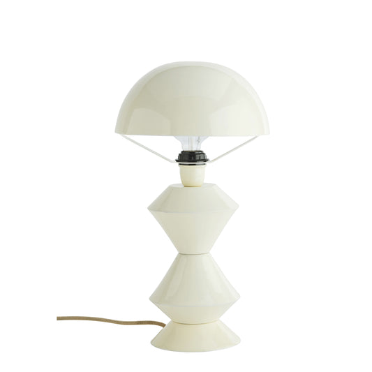 Lampe métal émaillé - Ivoire