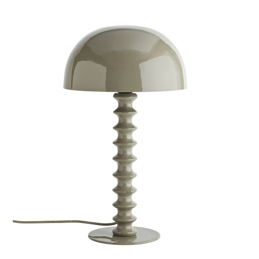 Lampe métal émaillé - Taupe