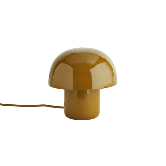 Lampe "Mini Mushroom" métal émaillé - Dark mustard