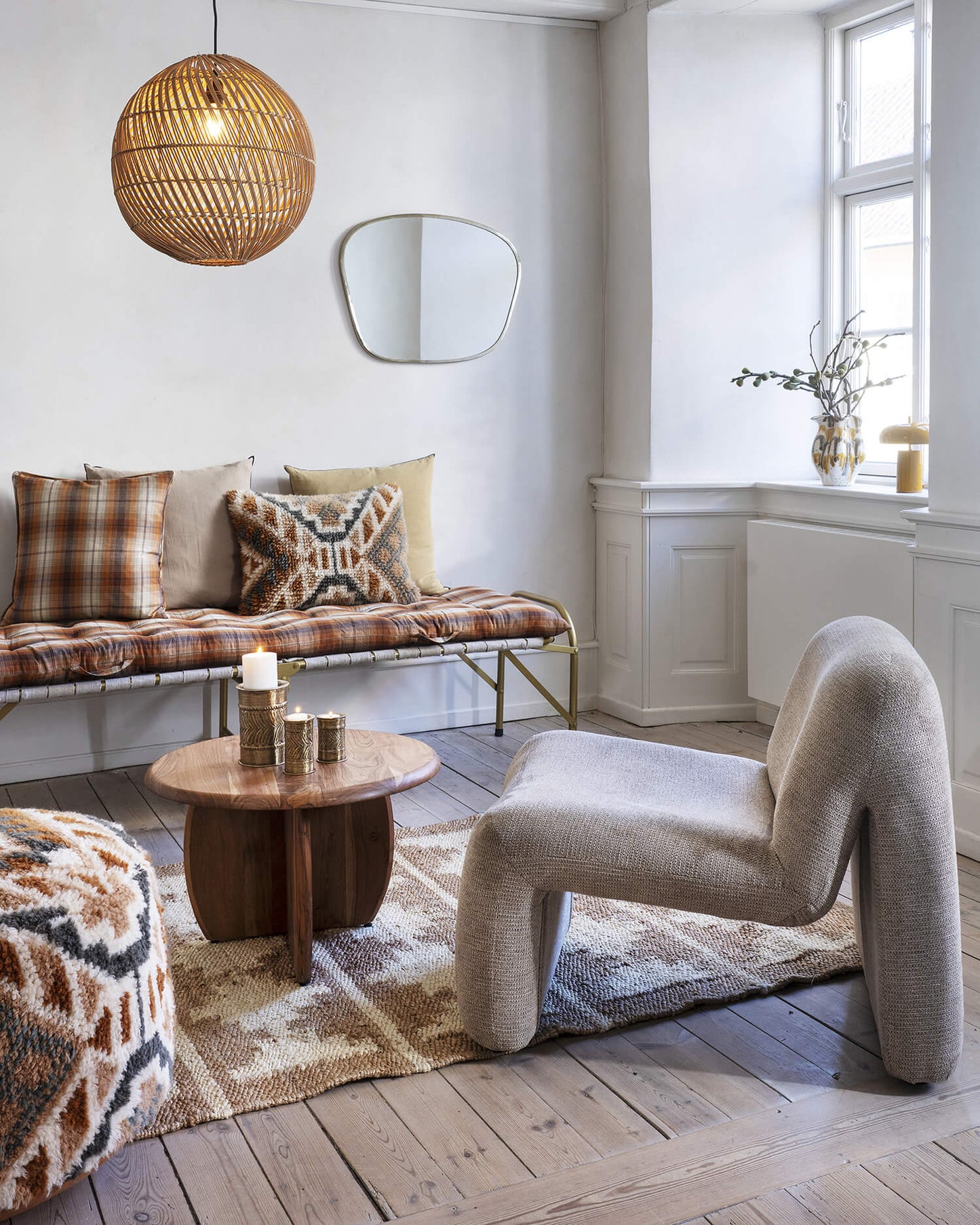 Miroir forme organique