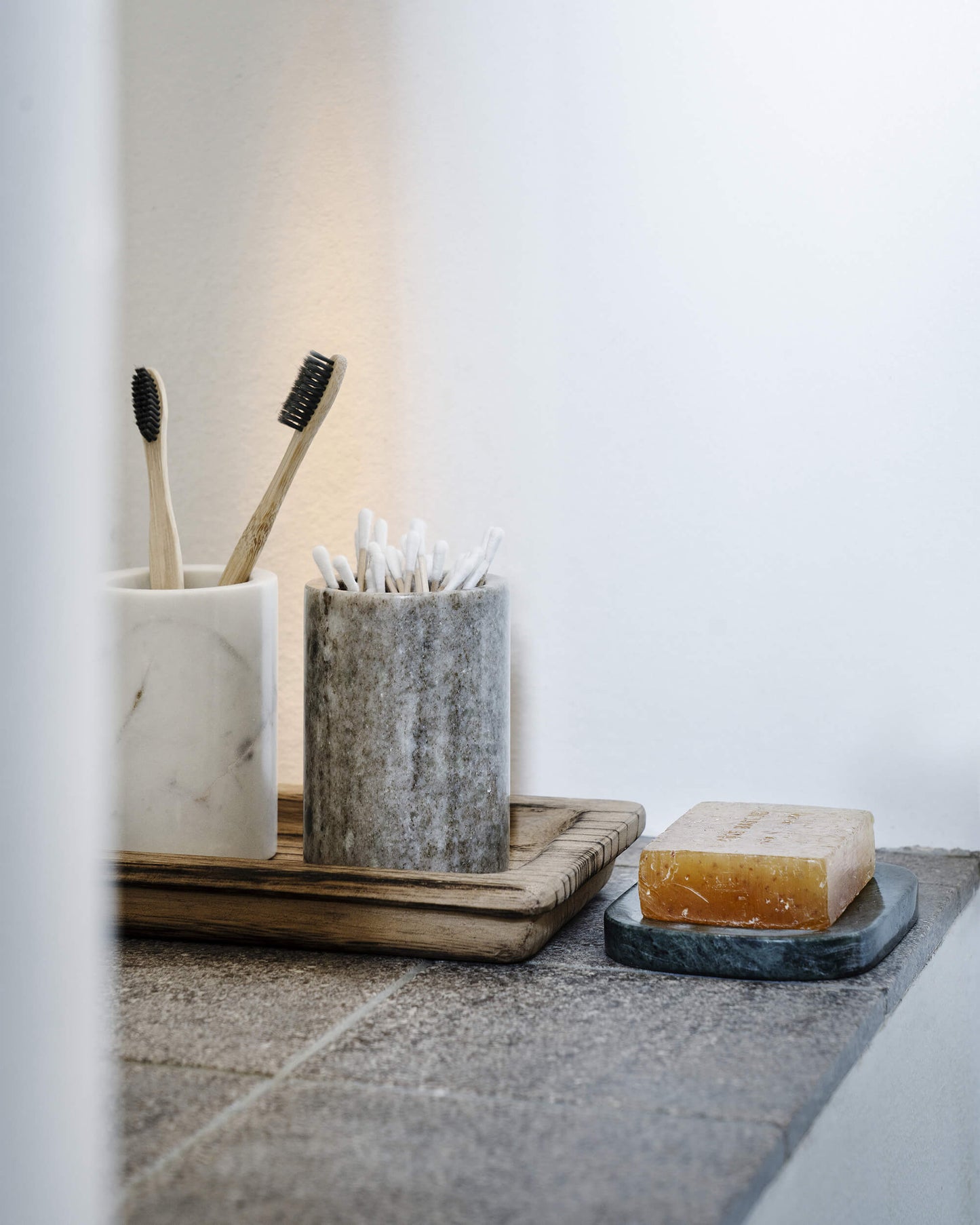 Petit pot marbre blanc