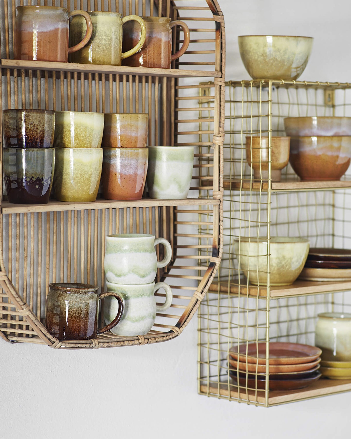 Petite étagère grillage & bois