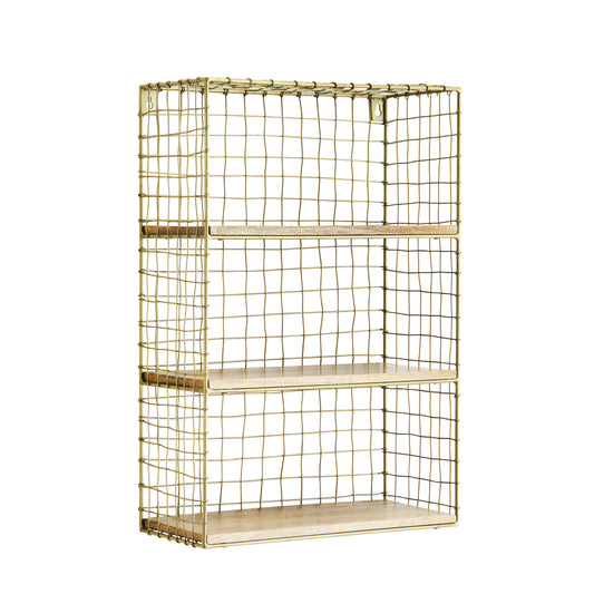 Petite étagère grillage & bois