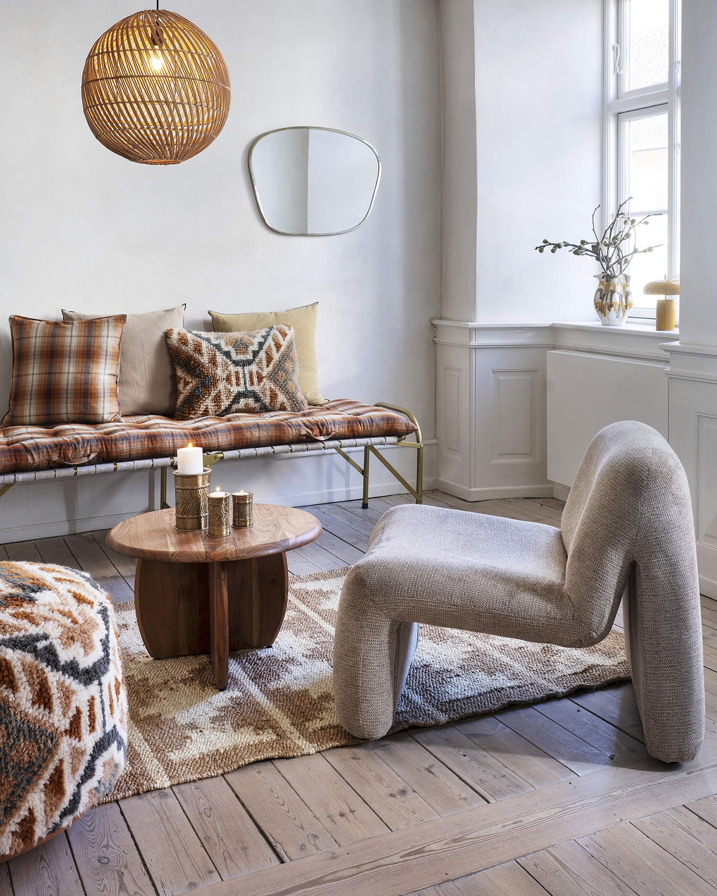 Tapis jute 120x180 - Naturel/écru