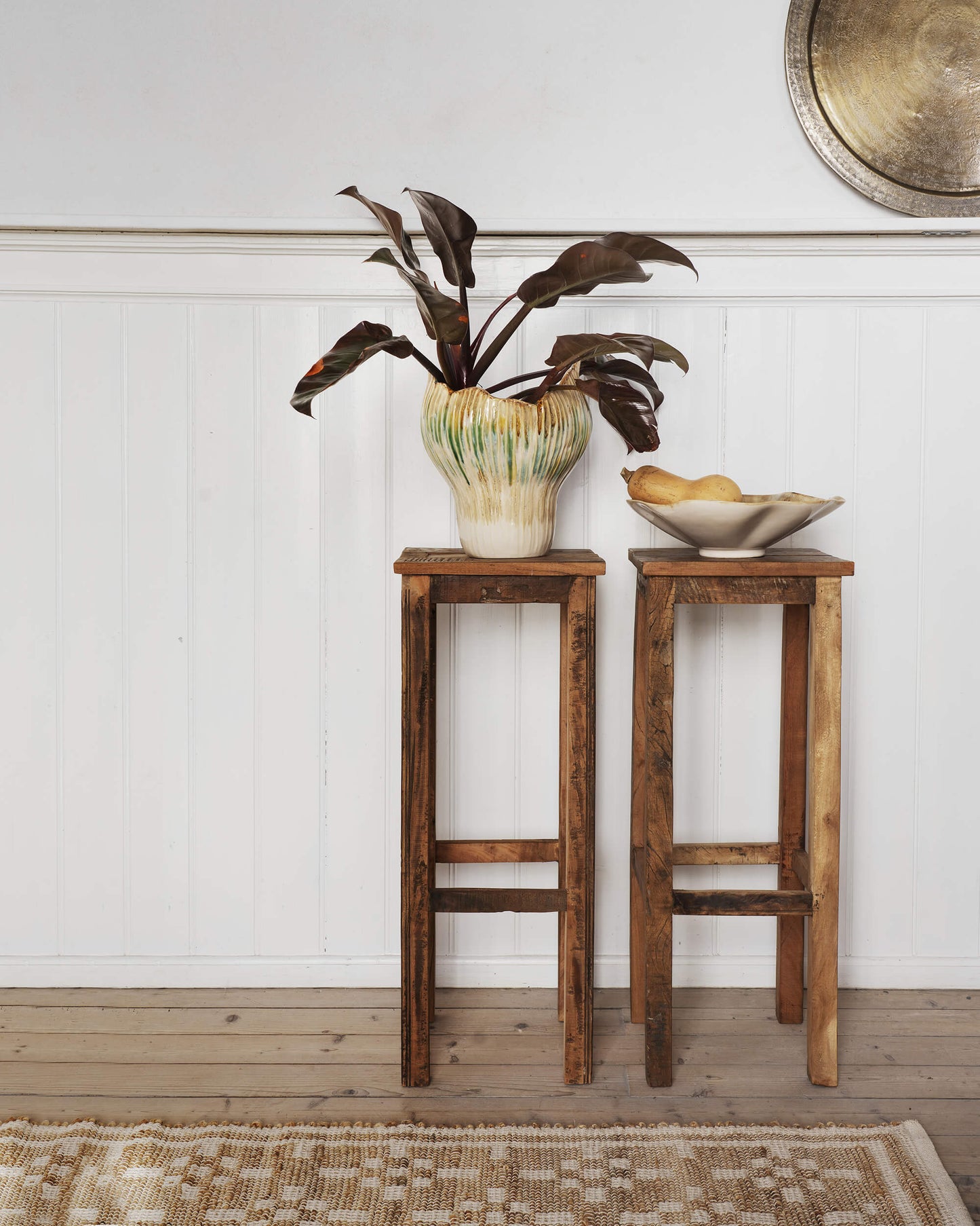 Tapis jute & coton 70x200 - Naturel/écru