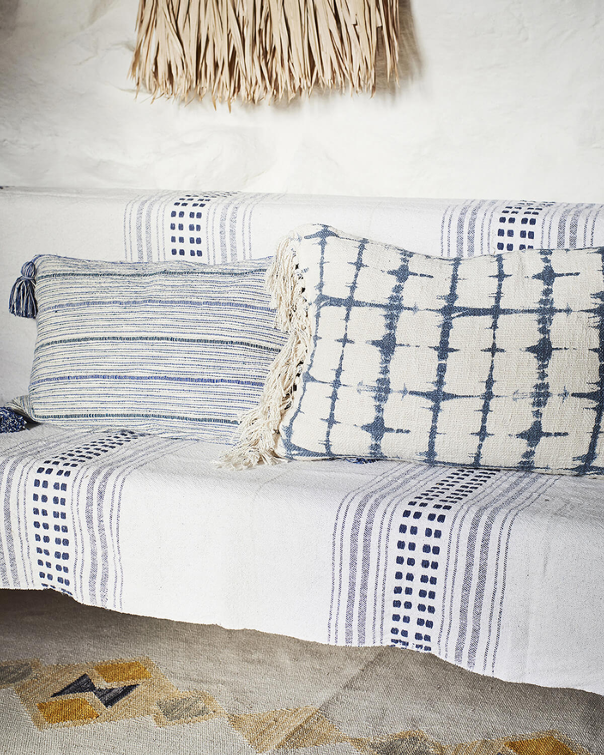 Tapis Kilim coton 120x180 - Naturel/nuit