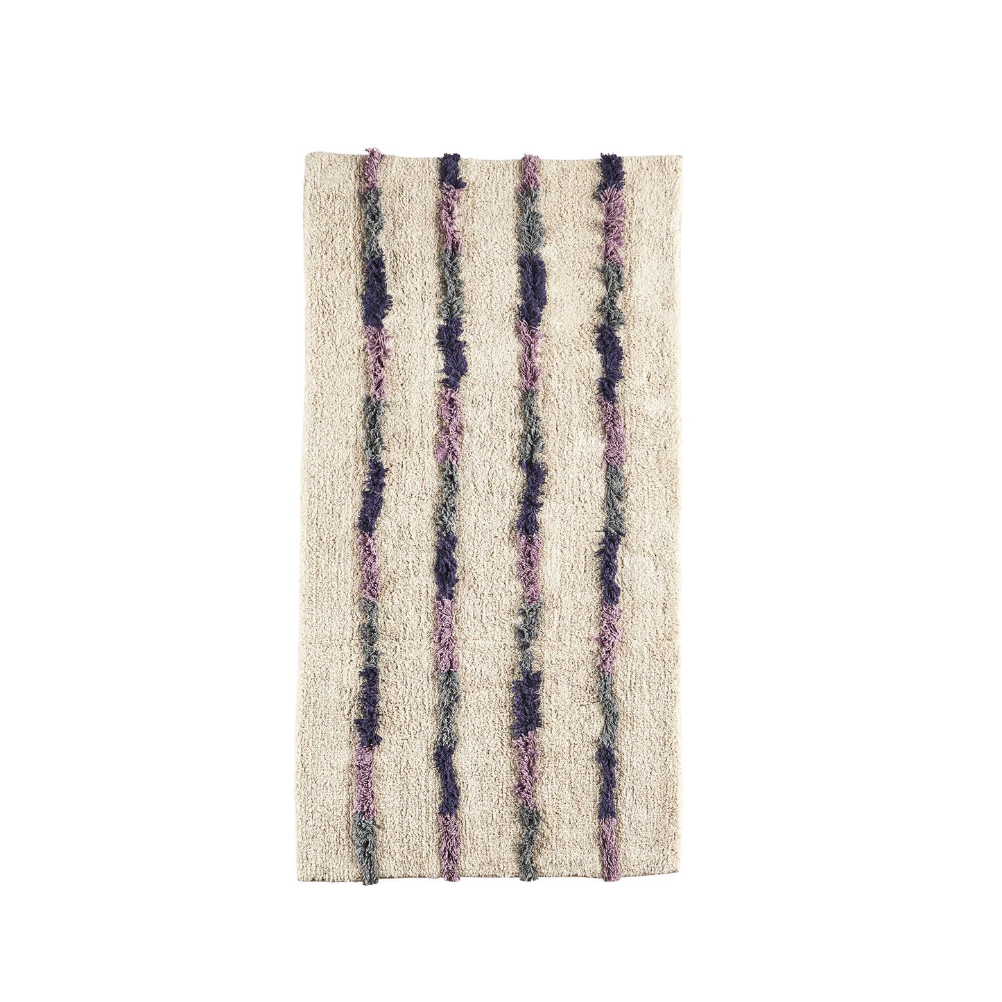 Tapis shaggy coton 70x140 - Multico
