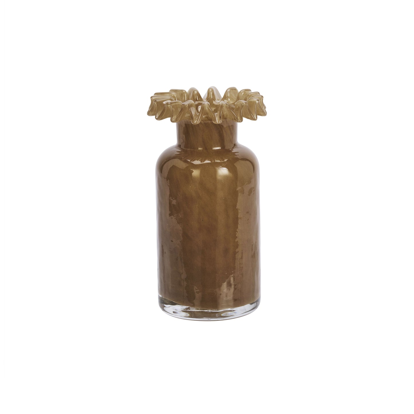 Vase en verre soufflé - Caramel
