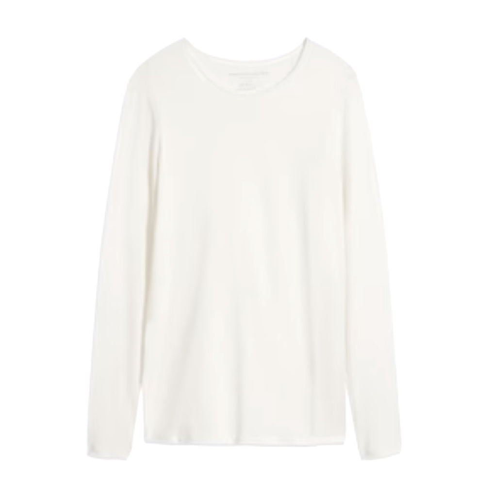 Tee-shirt coton & cachemire - Blanc lait