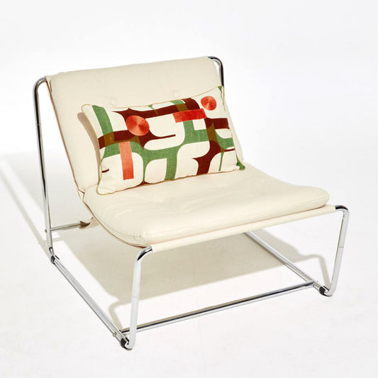 Housse de coussin "Calice" soie - Tan