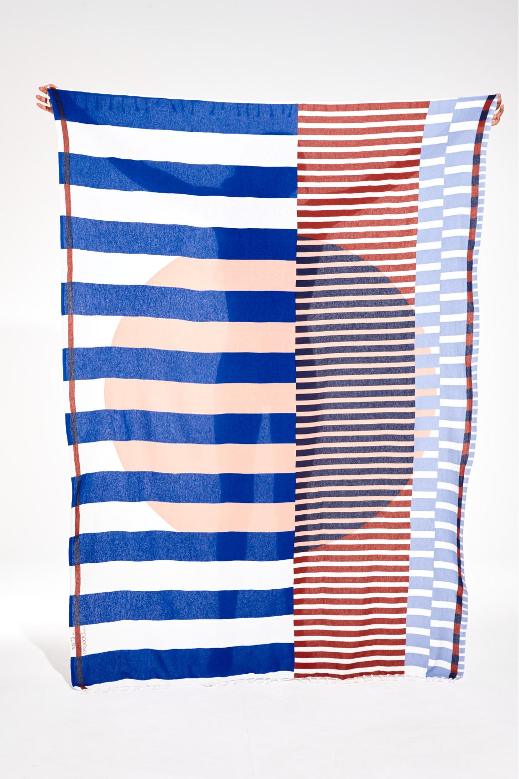 Fouta/Drap de plage "Sol" - Bleu