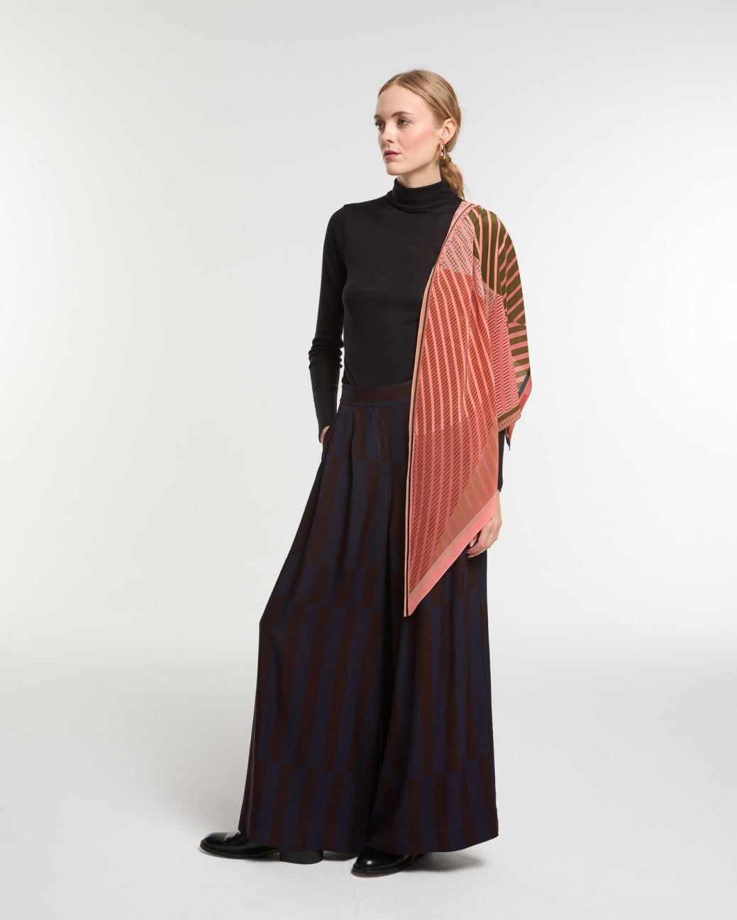 Foulard en soie "Orée" - Rose