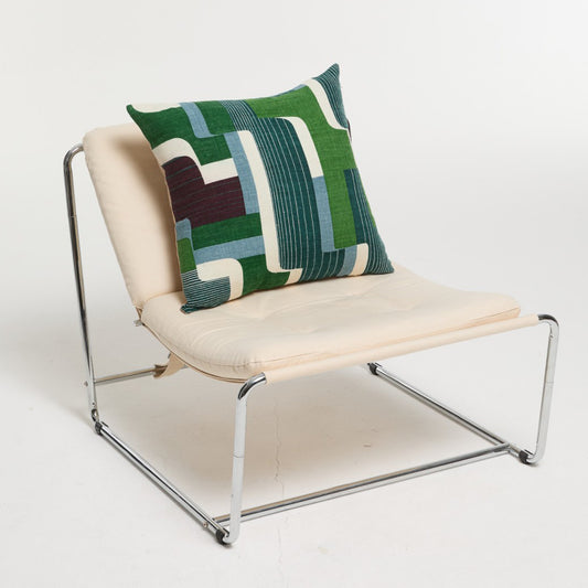 Housse de coussin en soie "Petra" - Vert