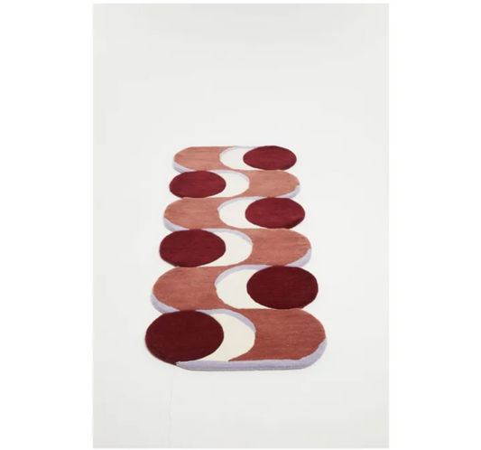 Tapis "Nymphe" laine 70x180 - Terracotta