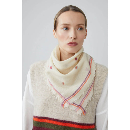 Carré "Chelsea" N°815 laine - Poppy