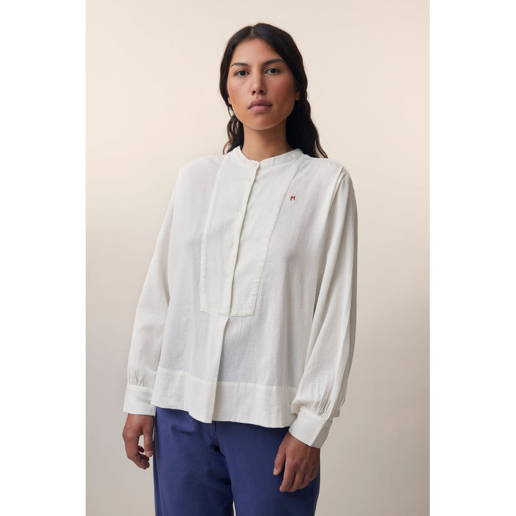Blouse "Colombe Crimp" - Natural