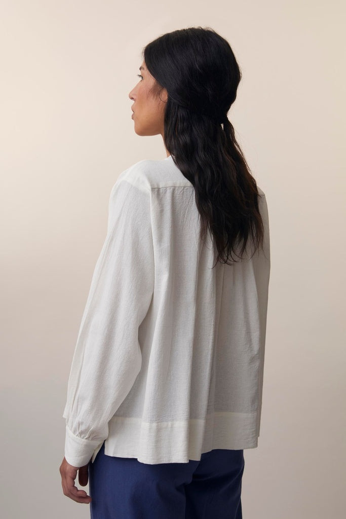 Blouse "Colombe Crimp" - Natural