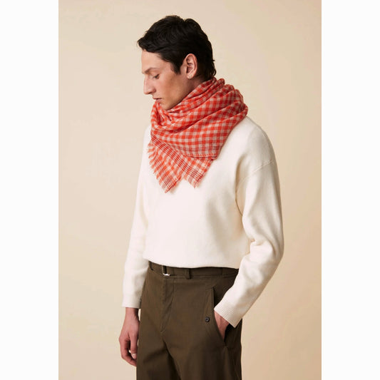 Foulard Vichy N°693 - Poppy red