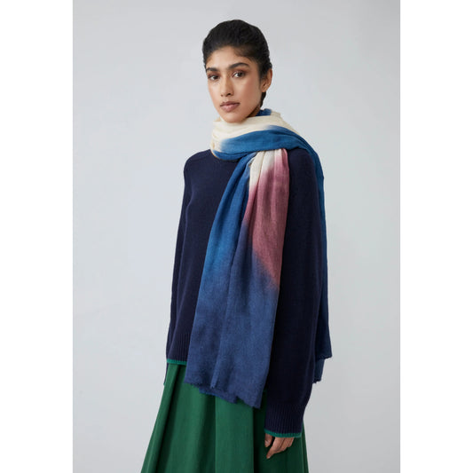 Foulard laine & soie "Flag" N°805 - Fig