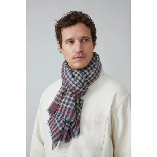Foulard Vichy N°693 - Slate grey