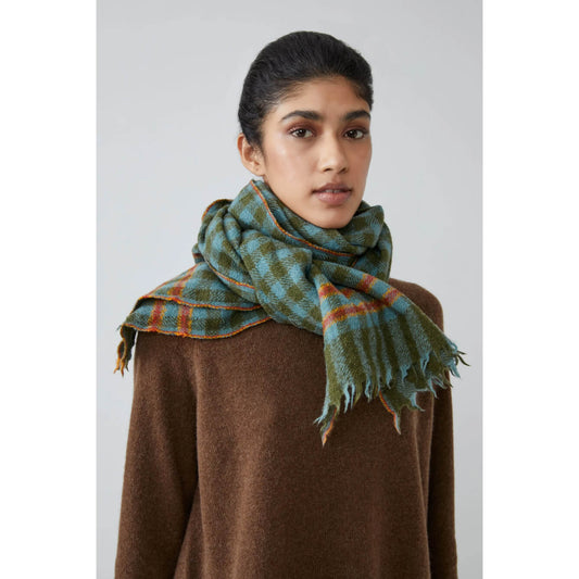 Echarpe laine & soie "Paolo" N°703 - Hunter Green