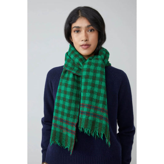 Echarpe laine & soie "Paolo" N°703 - Oxford Green