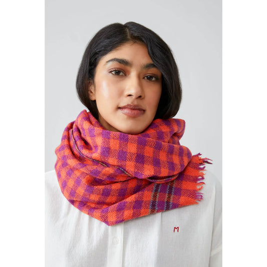 Echarpe laine & soie "Paolo" N°703 - Poppy red