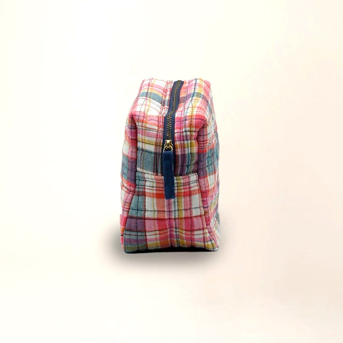 Grande trousse "Secret Checks" - Pop pink