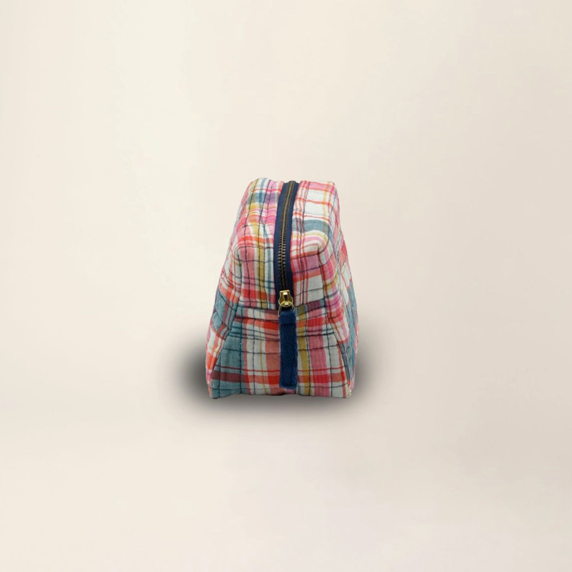 Petite trousse "Secret Checks" - Pop pink