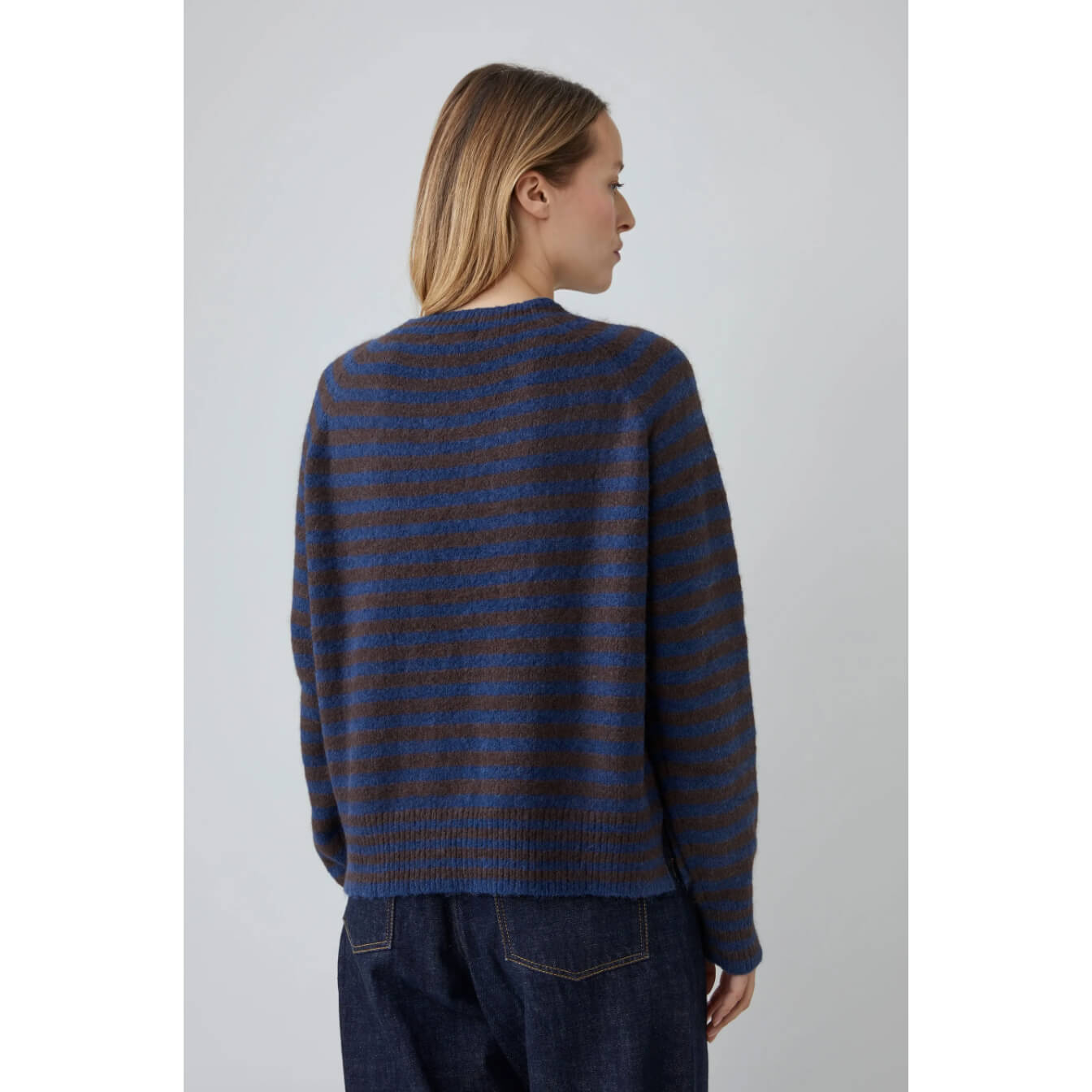 Pull "Helena" - rayures Indigo