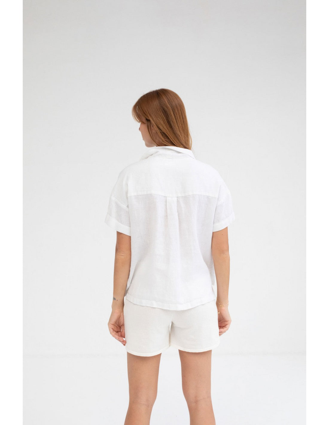 Chemise lin "Molan" - Blanc