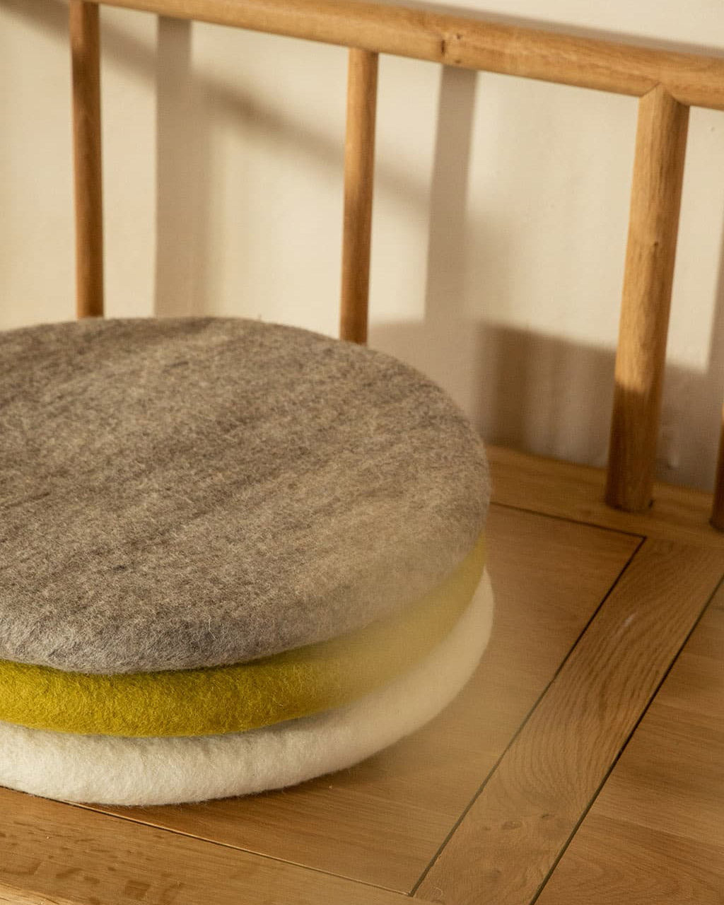 Galette d'assise "Little Chakati" - Gris pierre