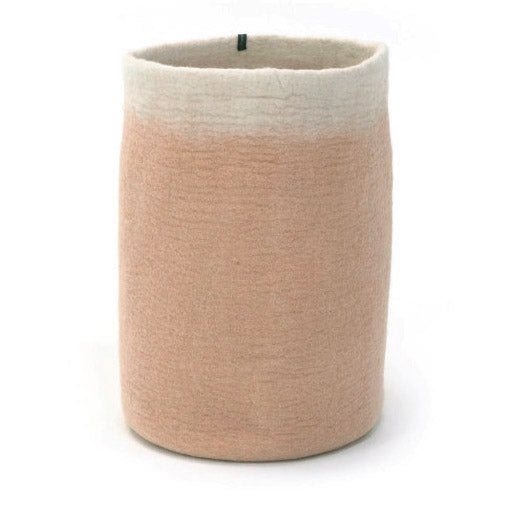 Calebasse haute en feutre - Nude/naturel