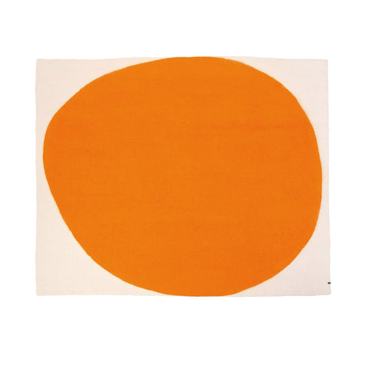 Tapis "Anda" laine 160x200 - Abricot/Naturel